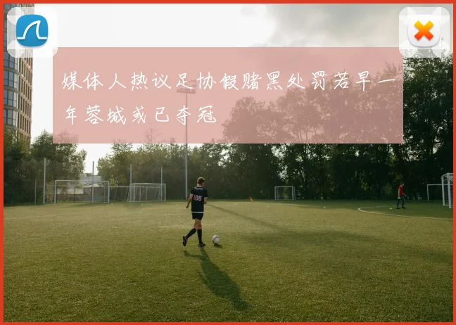 媒体人热议足协假赌黑处罚若早一年蓉城或已夺冠